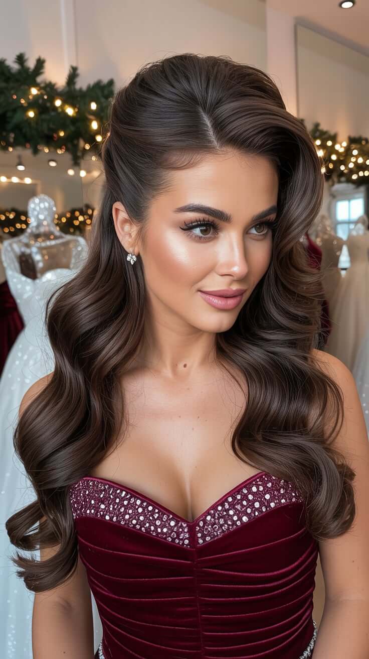 22 Christmas Party Hairstyles Ideas 2025 That Will Make You Shine All Night