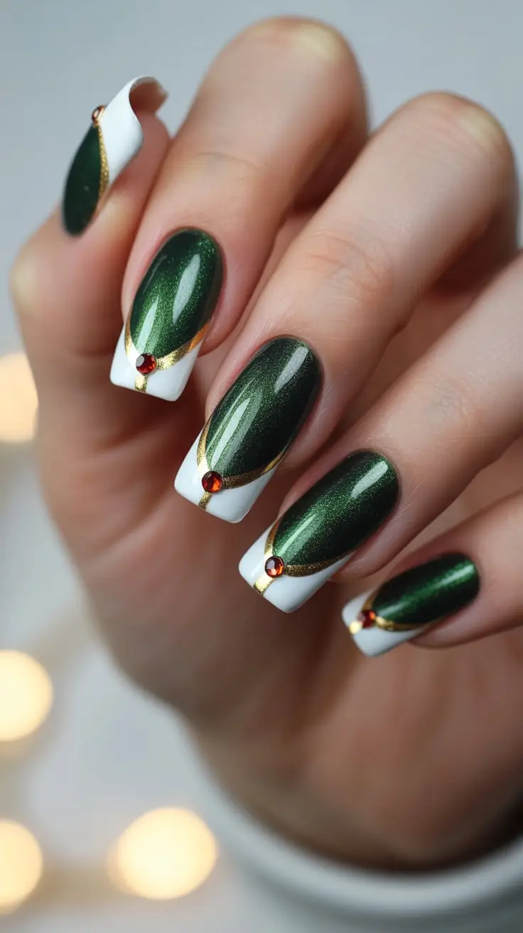 23 Green Christmas Nails Ideas 2025 to Inspire Your Festive Manicure Look