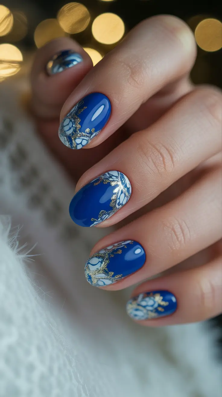 23 Blue Christmas Nails Ideas 2025 That Will Make Your Holiday Look Sparkle