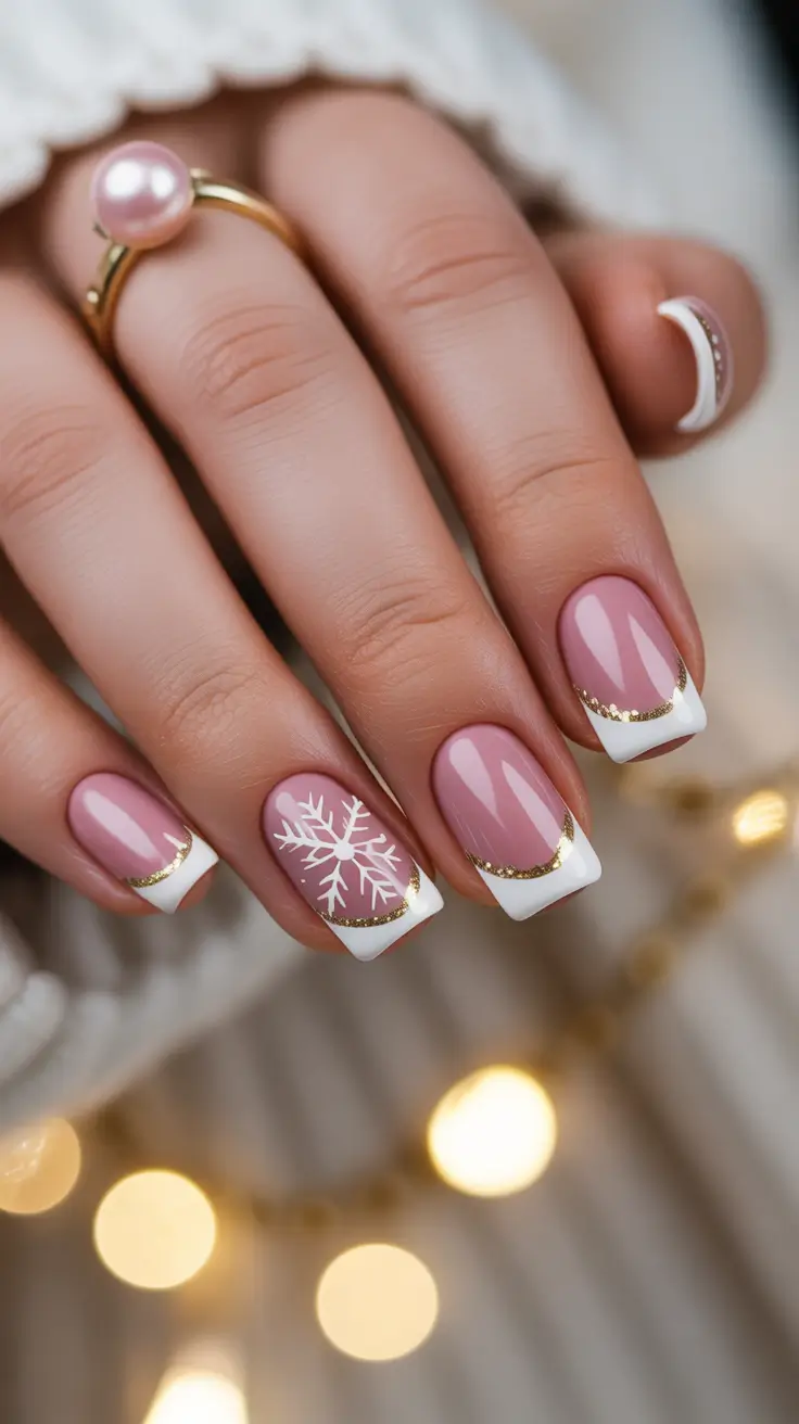 25 Pink Christmas Nails Ideas 2025: Festive, Chic & Totally On-Trend