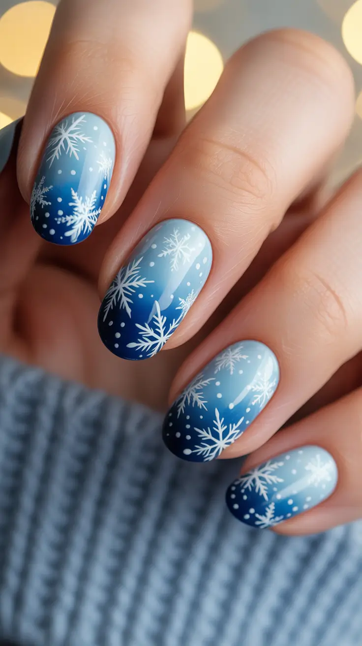 23 Blue Christmas Nails Ideas 2025 That Will Make Your Holiday Look Sparkle