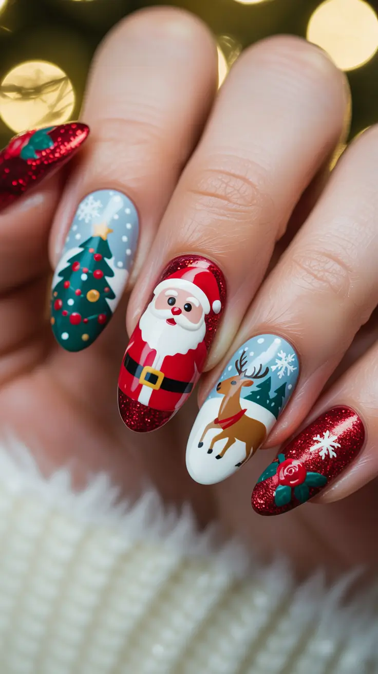 22 Christmas Nail Art Ideas 2025: Festive, Chic & Trendy Holiday Manicures