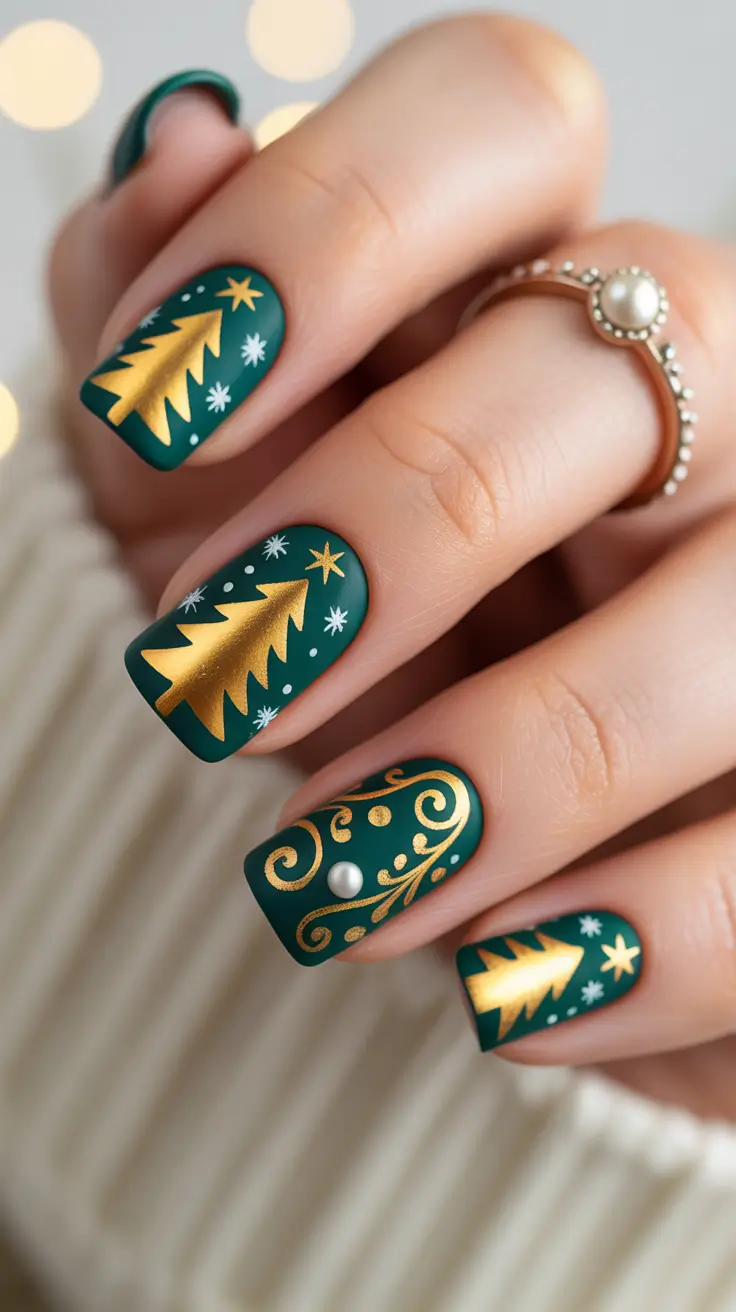 24 Christmas Tree Nails Ideas 2025: Festive, Chic & Totally Wearable Holiday Manicures