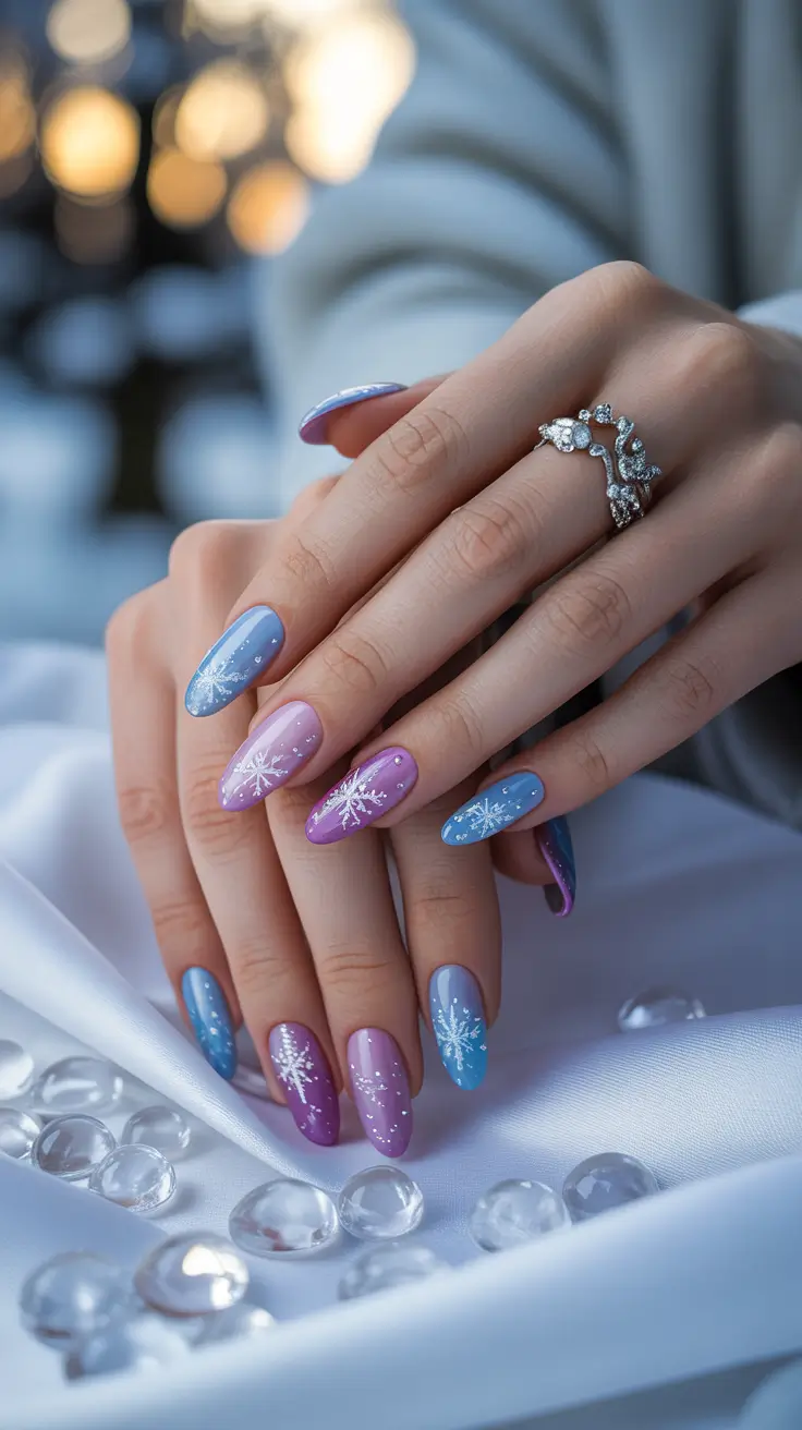 24 Snowflake Winter Nail Ideas 2025–2026: Chic, Cozy, and Frost-Inspired Manicures