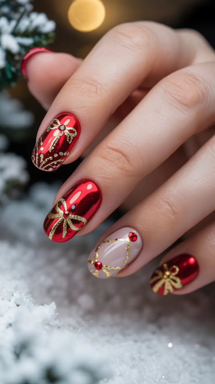 23 Christmas Nails Acrylic Ideas 2025 That Bring Festive Magic to Your Manicure