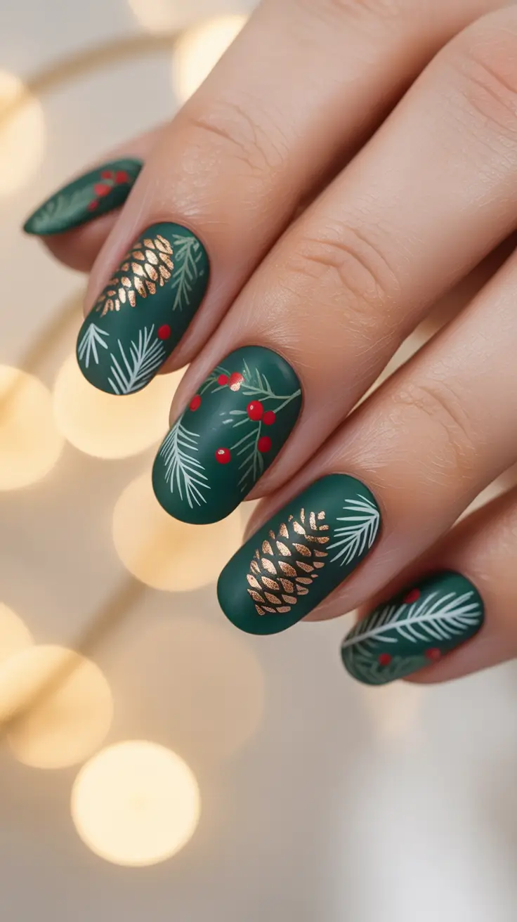 23 Green Christmas Nails Ideas 2025 to Inspire Your Festive Manicure Look