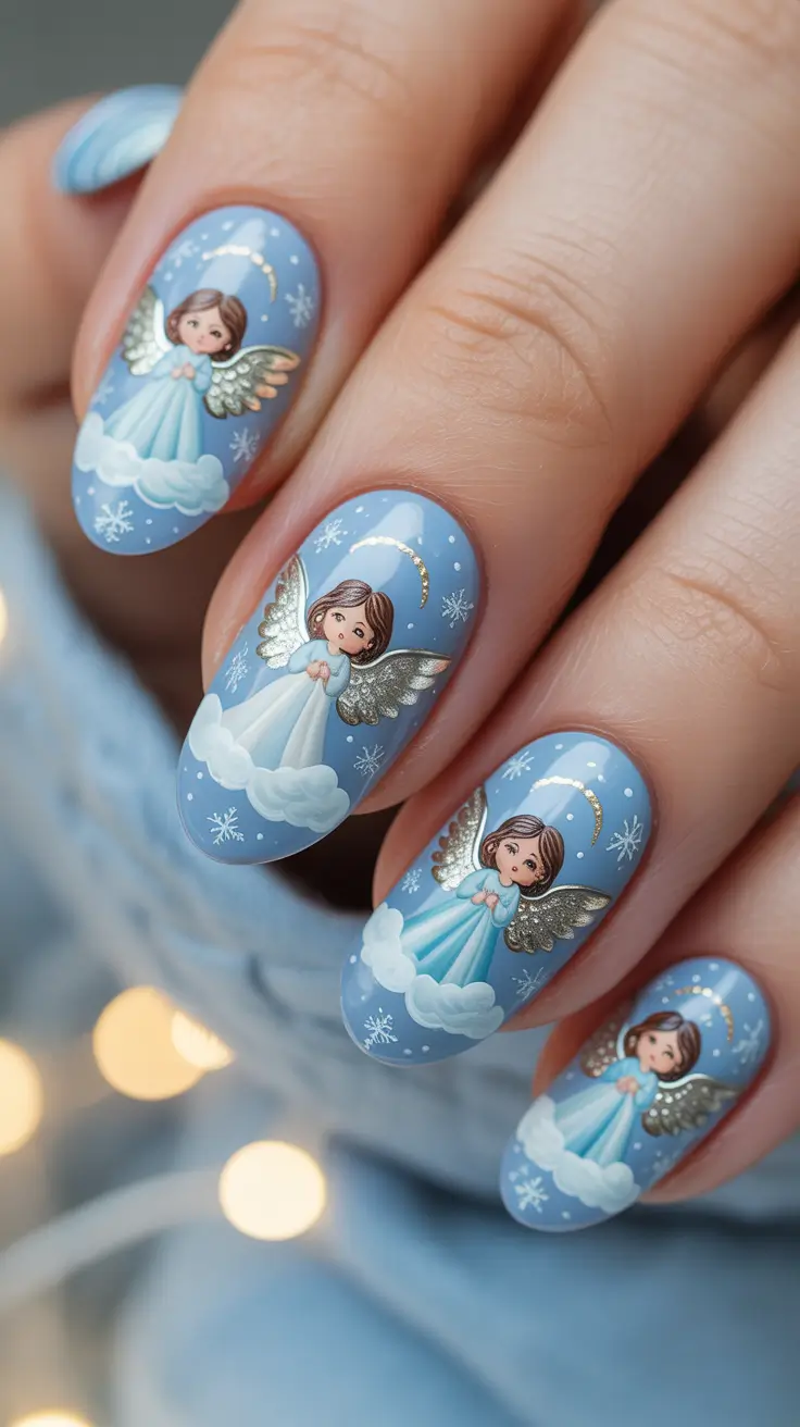 23 Blue Christmas Nails Ideas 2025 That Will Make Your Holiday Look Sparkle