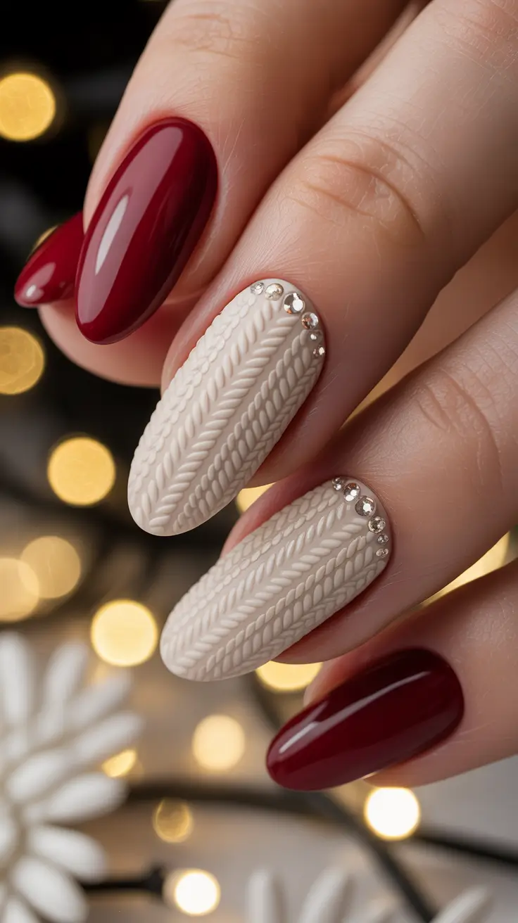 24 Winter Sweater Nails 2025–2026: Cozy Textured Manicure Ideas for the Cold Season