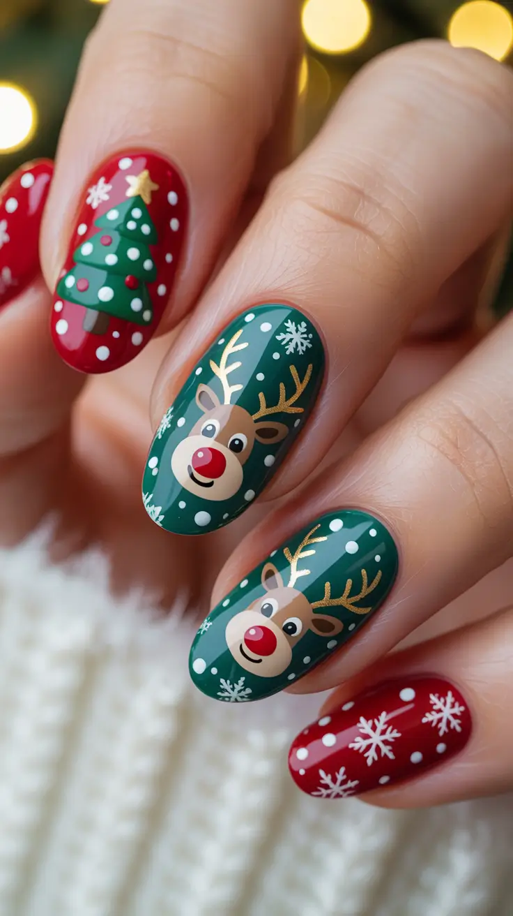 23 Christmas Nails Acrylic Ideas 2025 That Bring Festive Magic to Your Manicure