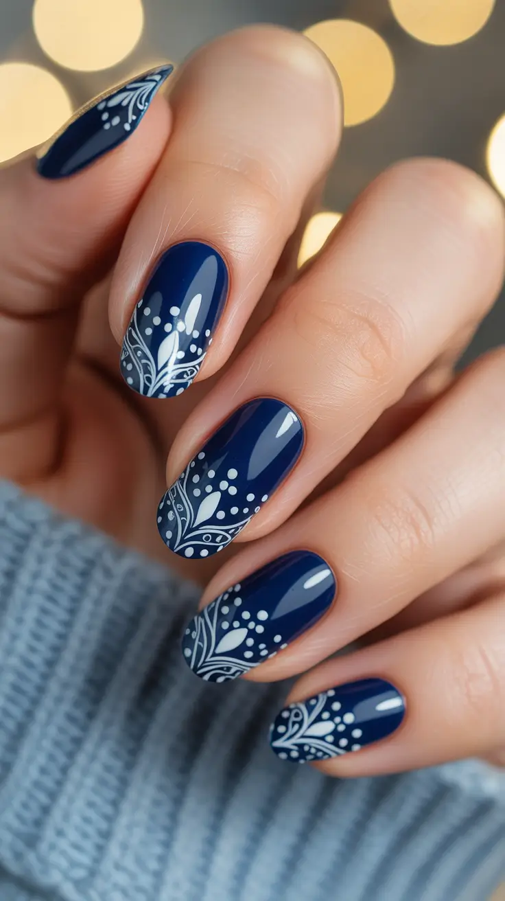 23 Blue Christmas Nails Ideas 2025 That Will Make Your Holiday Look Sparkle