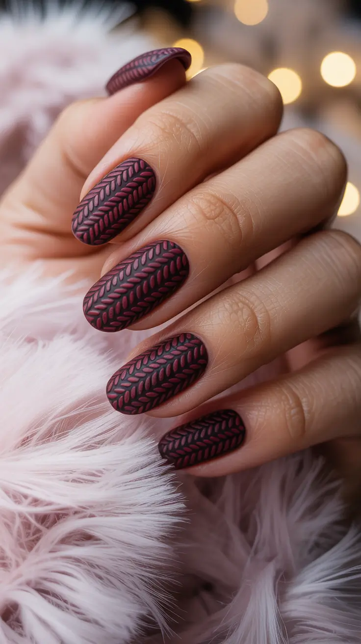 24 Winter Sweater Nails 2025–2026: Cozy Textured Manicure Ideas for the Cold Season