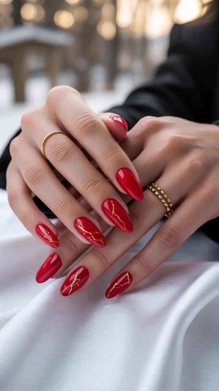 23 Red Winter Nails Ideas 2025–2026: Elegant, Festive & Timeless Manicure Trends