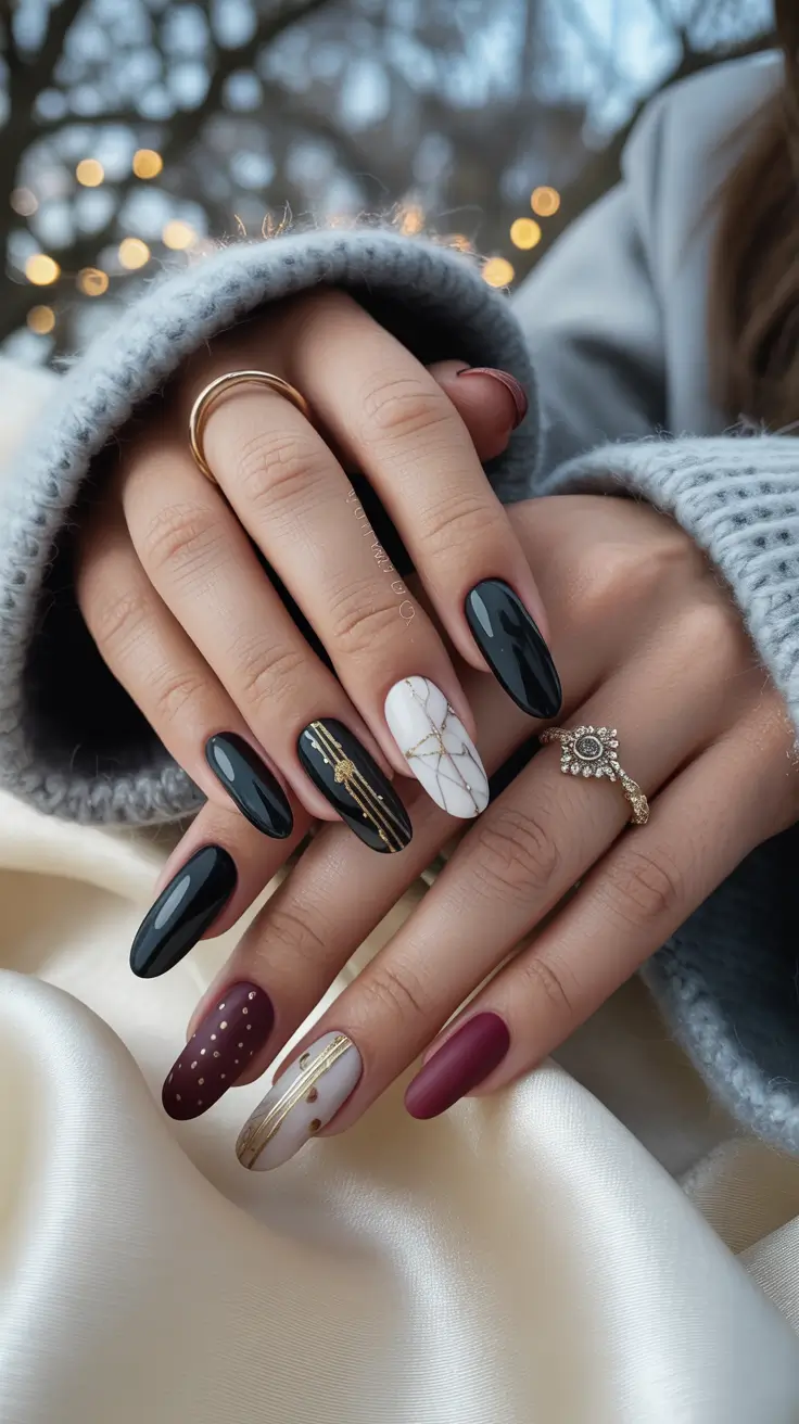 25 Winter Nails Almond Design and Color Ideas 2025–2026 That Feel Like Cozy Luxury
