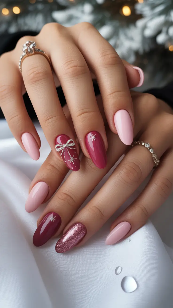 25 Pink Christmas Nails Ideas 2025: Festive, Chic & Totally On-Trend