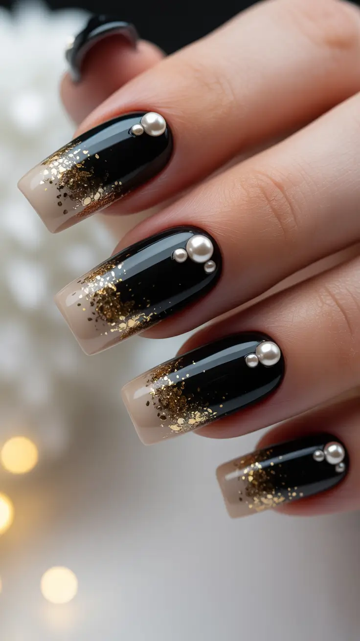 23 Black Christmas Nails Ideas 2025: Elegant, Bold & Festive Winter Nail Designs