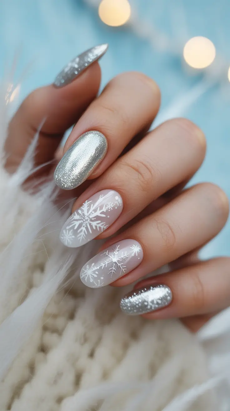 25 White Christmas Nails Ideas 2025: Elegant Winter Nail Designs to Shine This Holiday Season