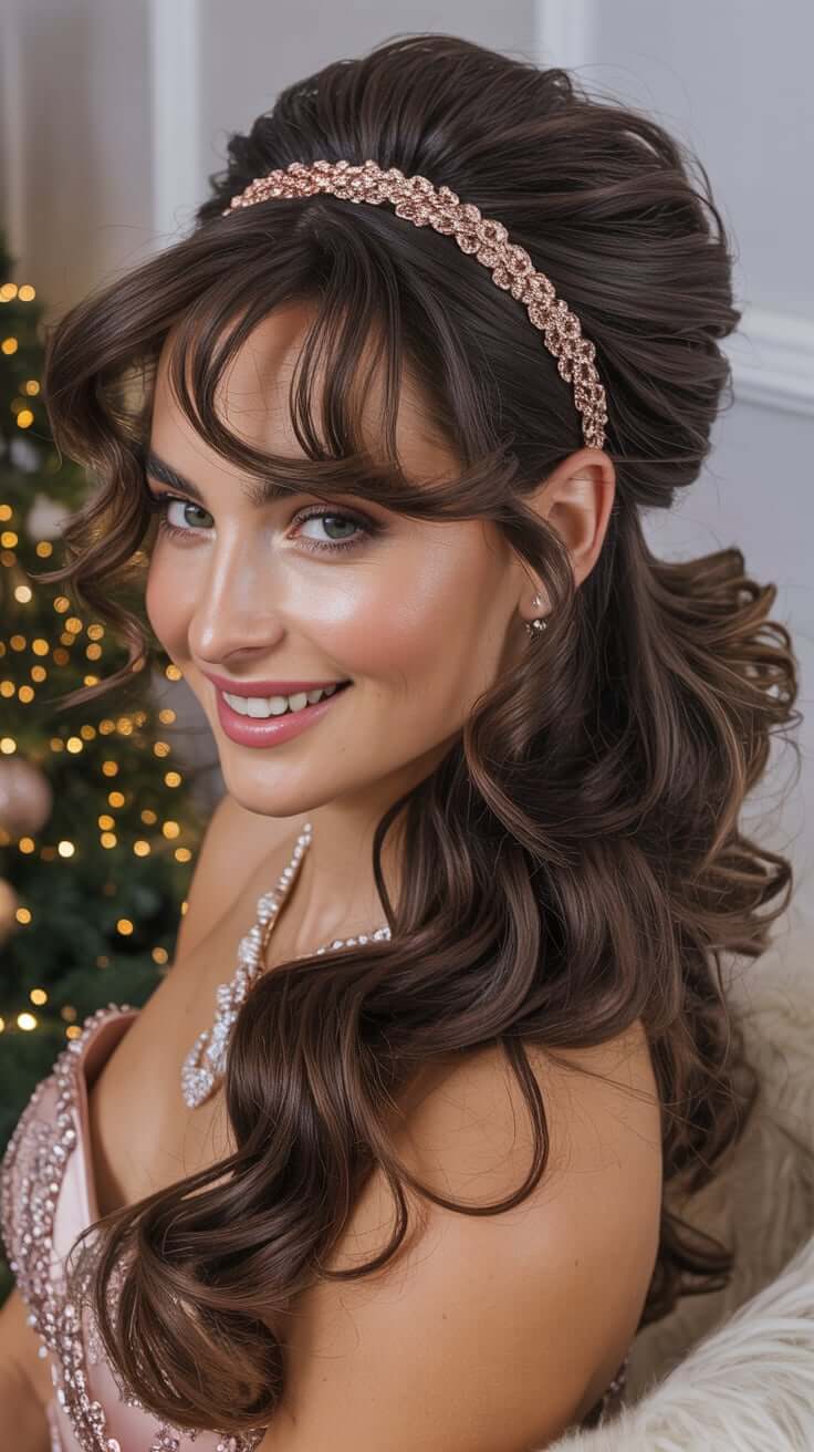 22 Christmas Party Hairstyles Ideas 2025 That Will Make You Shine All Night