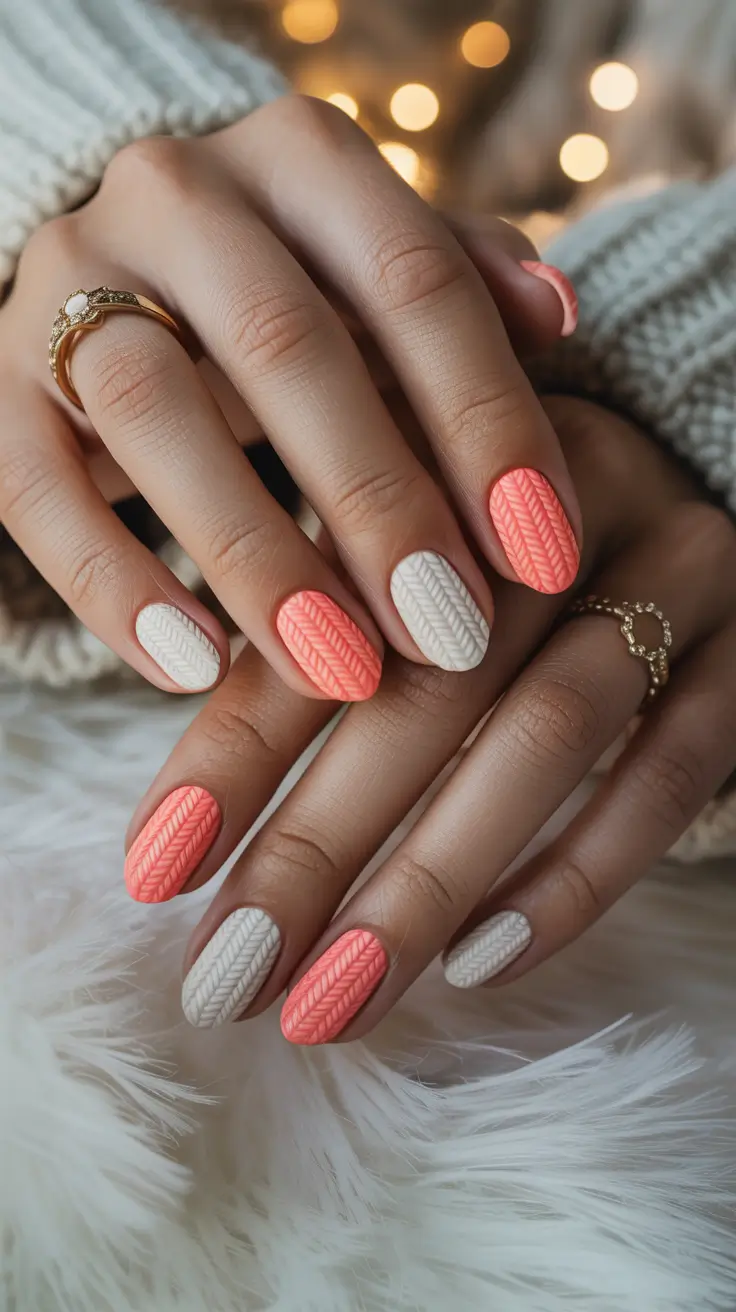 24 Winter Sweater Nails 2025–2026: Cozy Textured Manicure Ideas for the Cold Season