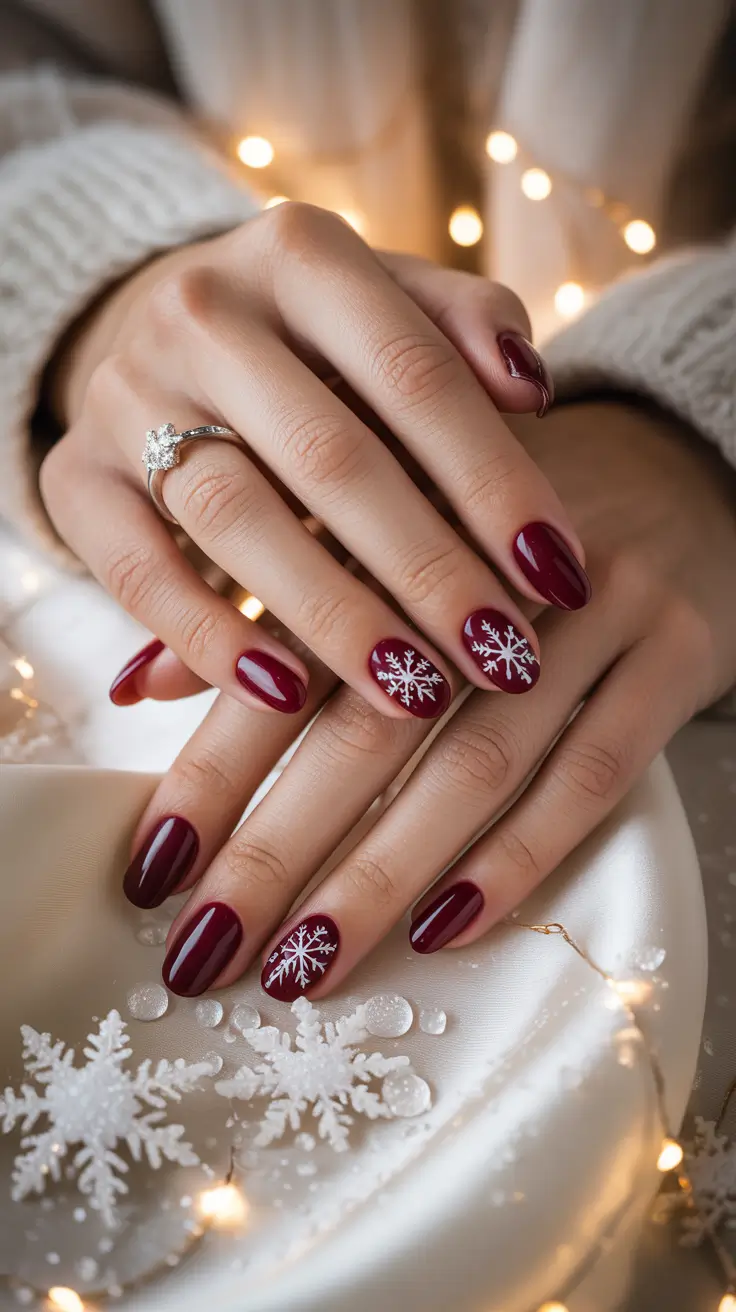 24 Snowflake Winter Nail Ideas 2025–2026: Chic, Cozy, and Frost-Inspired Manicures