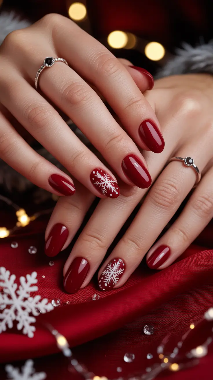 23 Red Winter Nails Ideas 2025–2026: Elegant, Festive & Timeless Manicure Trends