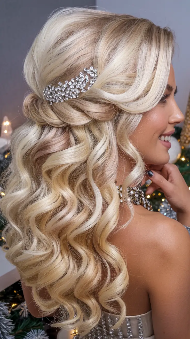 22 Christmas Party Hairstyles Ideas 2025 That Will Make You Shine All Night