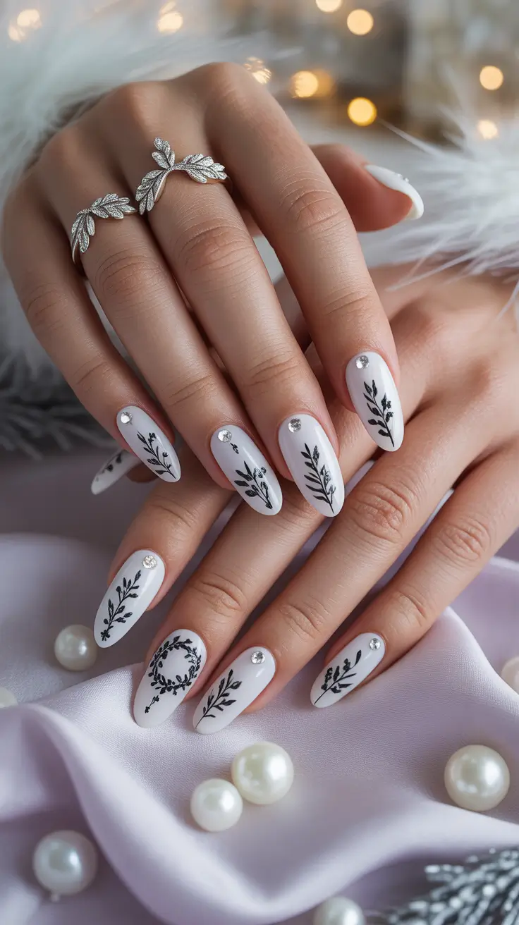 25 White Christmas Nails Ideas 2025: Elegant Winter Nail Designs to Shine This Holiday Season
