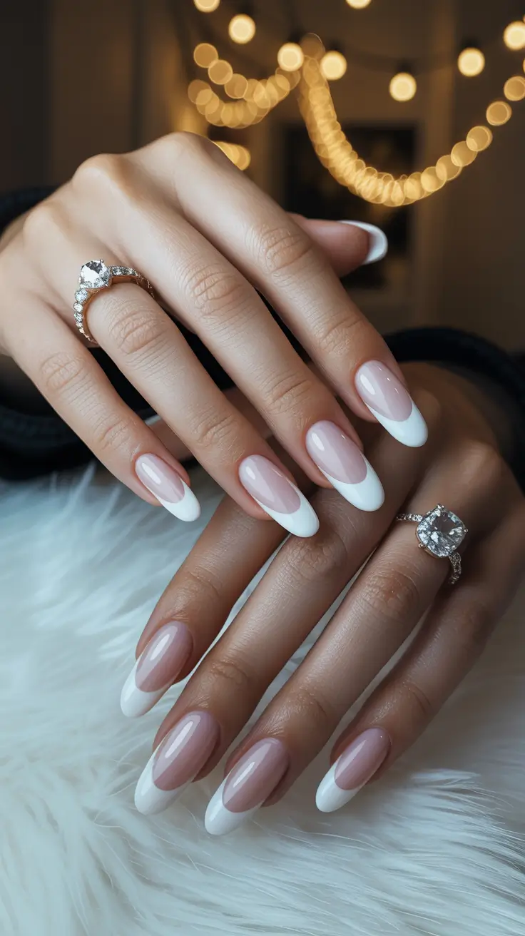 25 Winter French Tip Nails Ideas 2025–2026: Chic, Modern & Frost-Inspired Manicure Looks