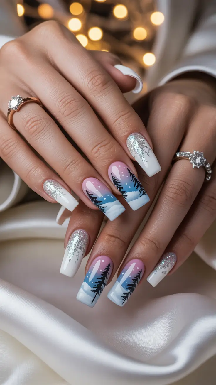 24 Stunning Coffin Winter Nails Design and Color Ideas 2025–2026 for a Chic Seasonal Look