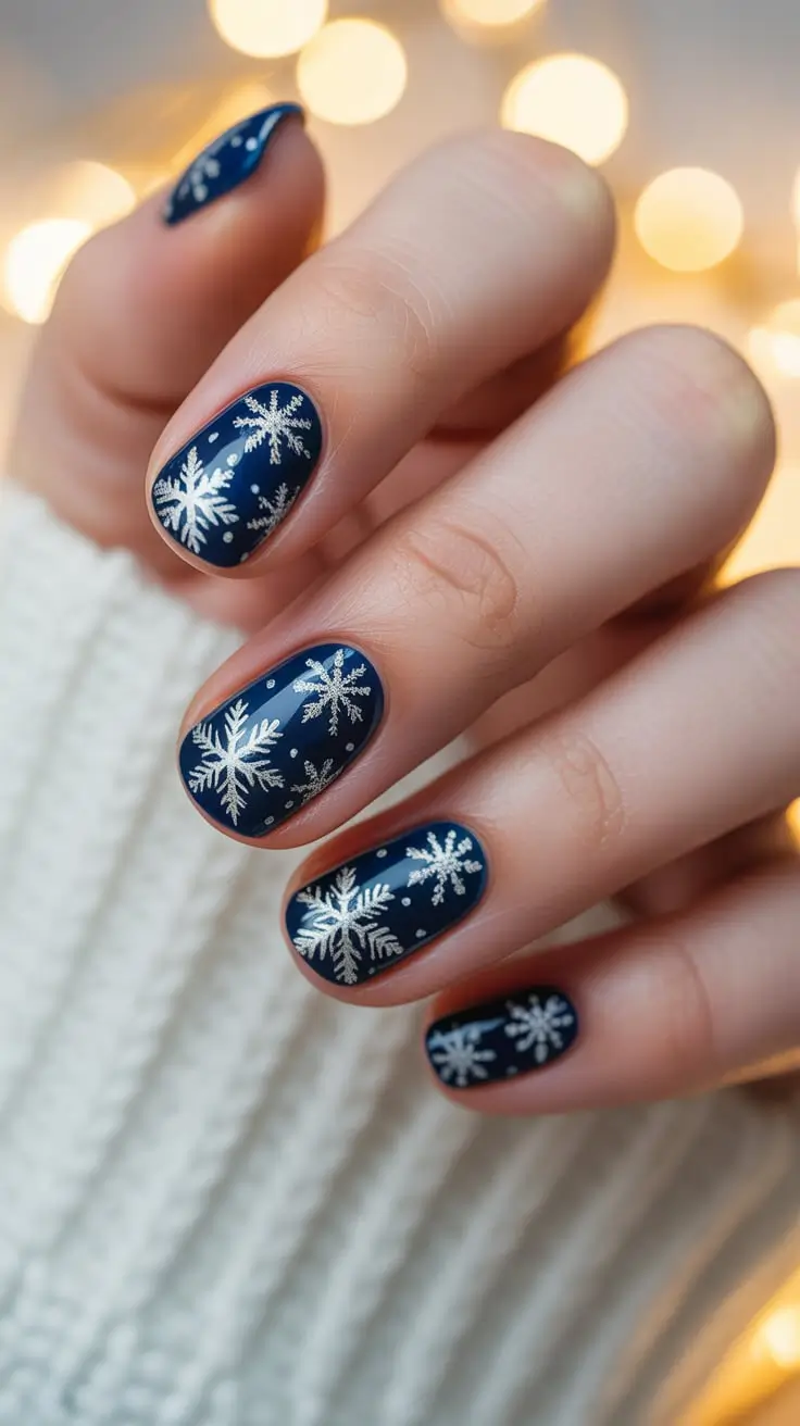 23 Blue Christmas Nails Ideas 2025 That Will Make Your Holiday Look Sparkle