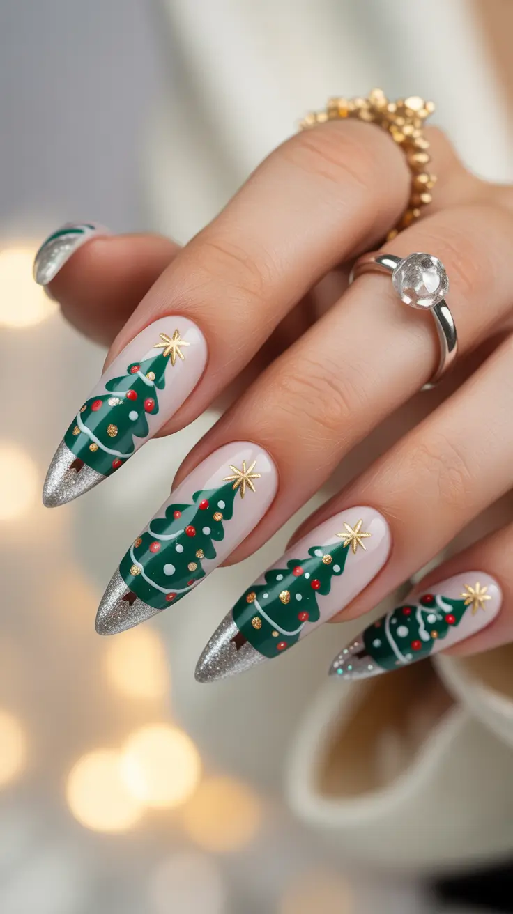 24 Christmas Tree Nails Ideas 2025: Festive, Chic & Totally Wearable Holiday Manicures