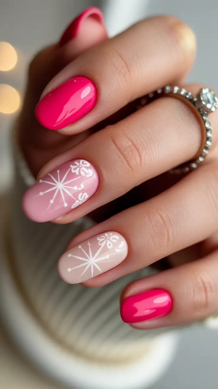 25 Pink Christmas Nails Ideas 2025: Festive, Chic & Totally On-Trend