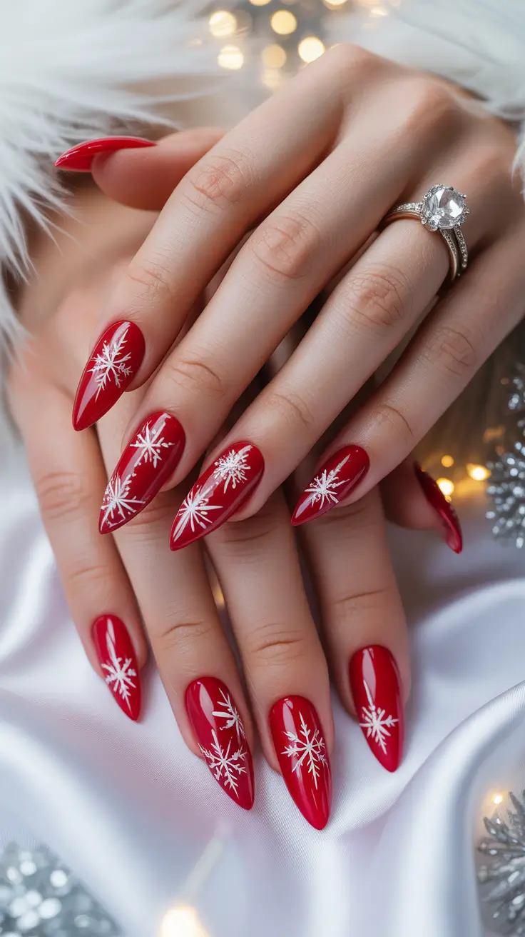 24 Red Christmas Nails Ideas 2025: Festive and Glamorous Holiday Manicures to Try This Season
