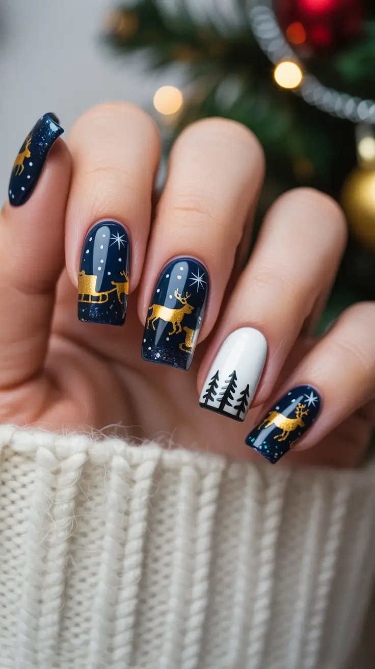 23 Christmas Nails Acrylic Ideas 2025 That Bring Festive Magic to Your Manicure
