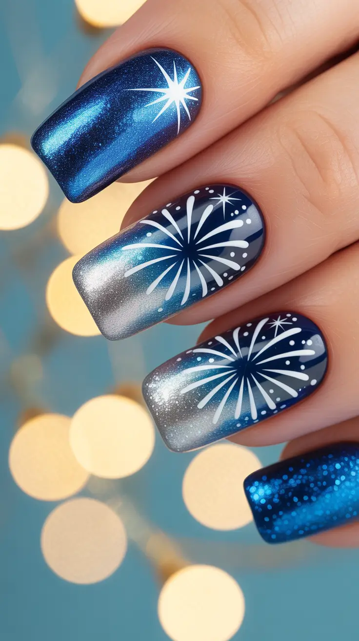 23 Blue Christmas Nails Ideas 2025 That Will Make Your Holiday Look Sparkle