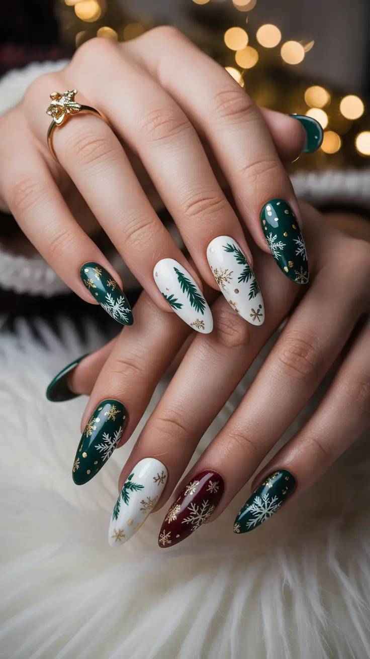 23 Green Winter Nails Ideas 2025–2026: Elegant, Cozy, and On-Trend Manicures to Try This Season