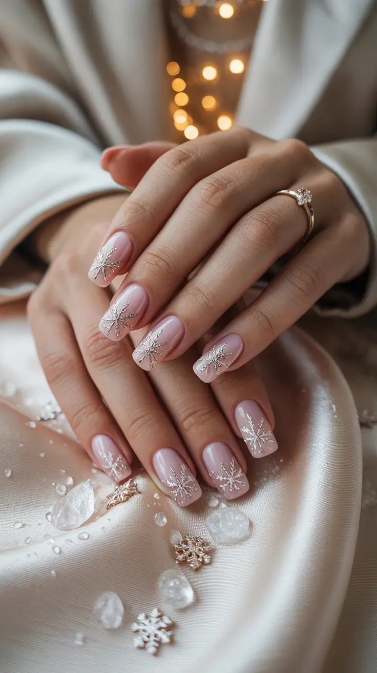 24 Snowflake Winter Nail Ideas 2025–2026: Chic, Cozy, and Frost-Inspired Manicures