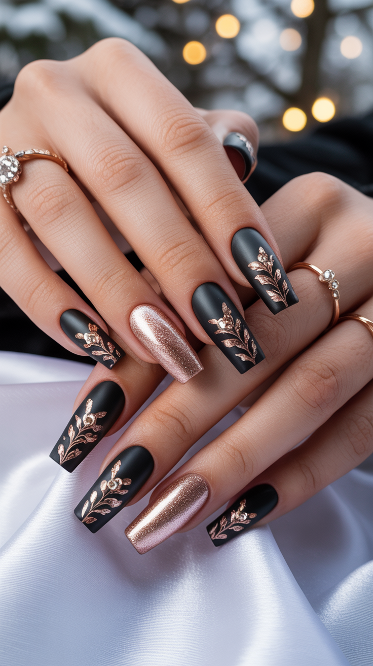 24 Stunning Coffin Winter Nails Design and Color Ideas 2025–2026 for a Chic Seasonal Look