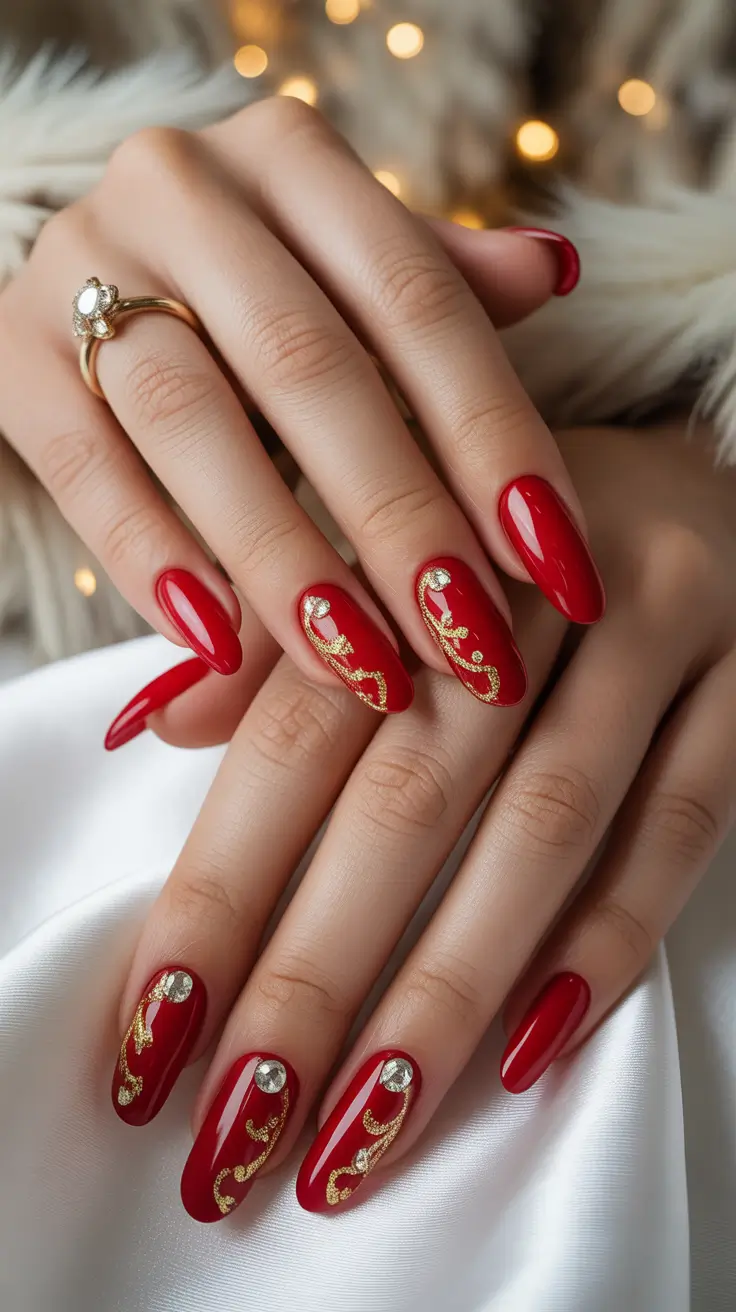 24 Red Christmas Nails Ideas 2025: Festive and Glamorous Holiday Manicures to Try This Season