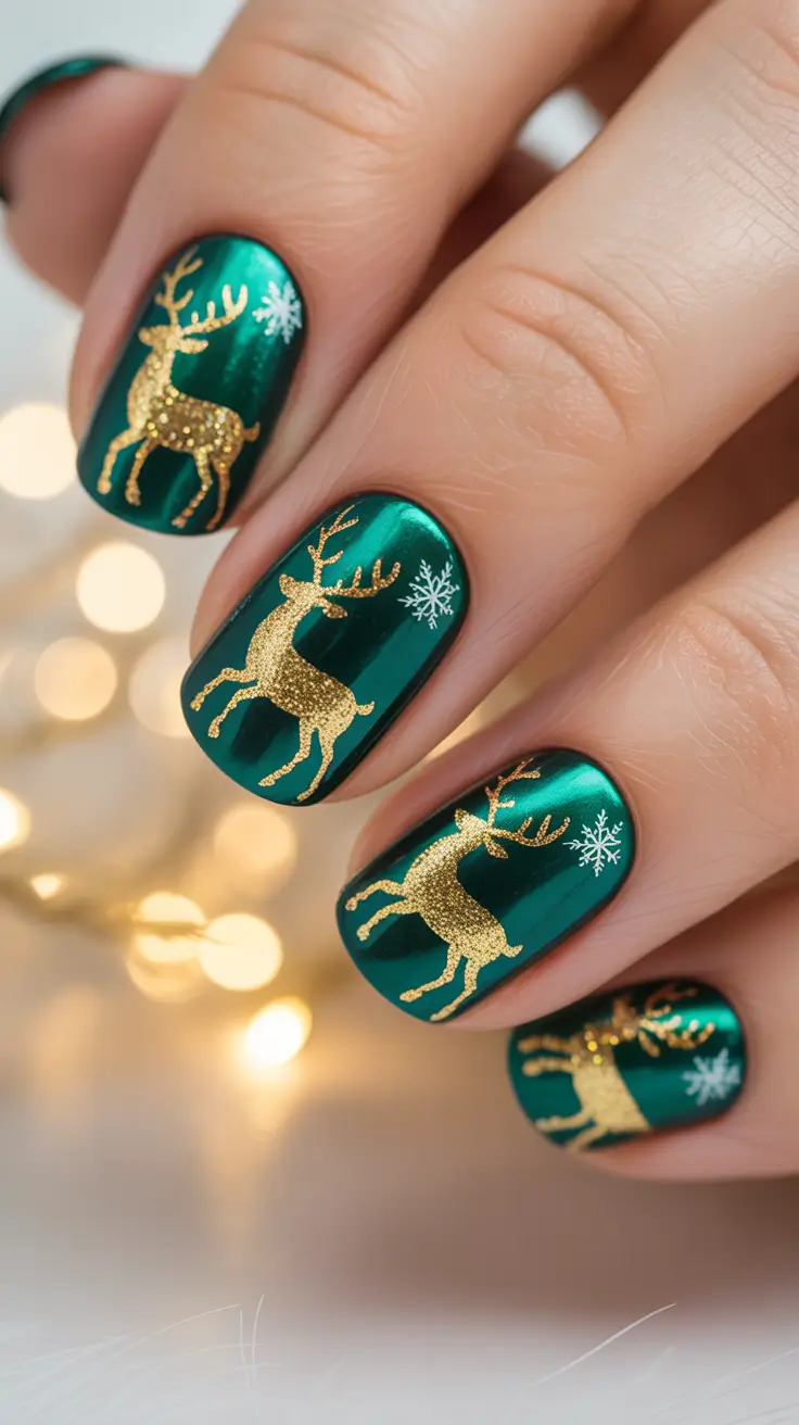 23 Green Christmas Nails Ideas 2025 to Inspire Your Festive Manicure Look