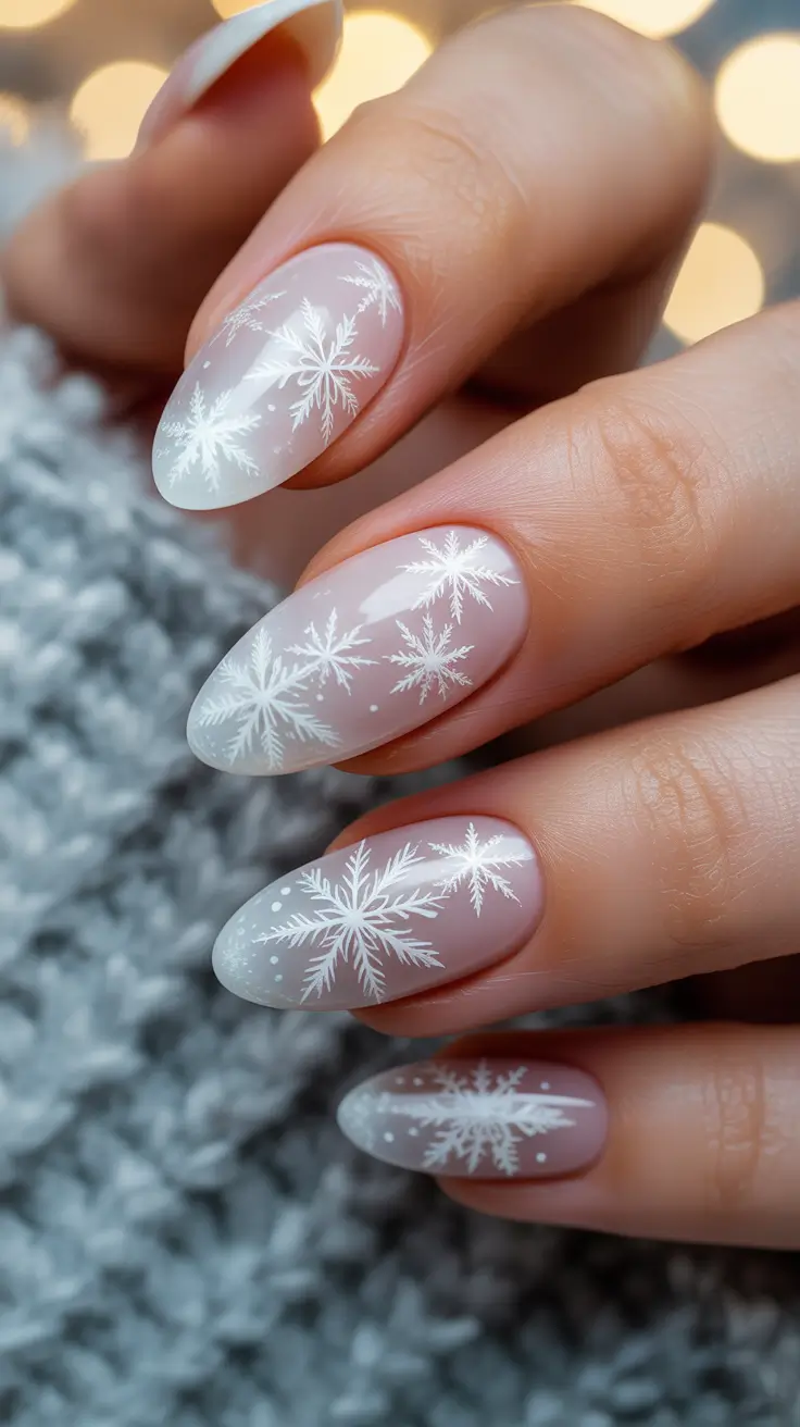 25 White Christmas Nails Ideas 2025: Elegant Winter Nail Designs to Shine This Holiday Season