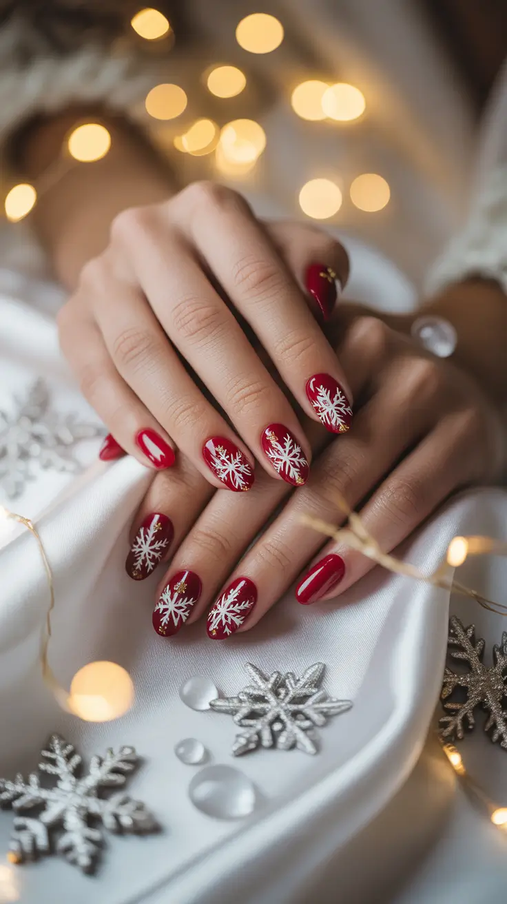 24 Snowflake Winter Nail Ideas 2025–2026: Chic, Cozy, and Frost-Inspired Manicures