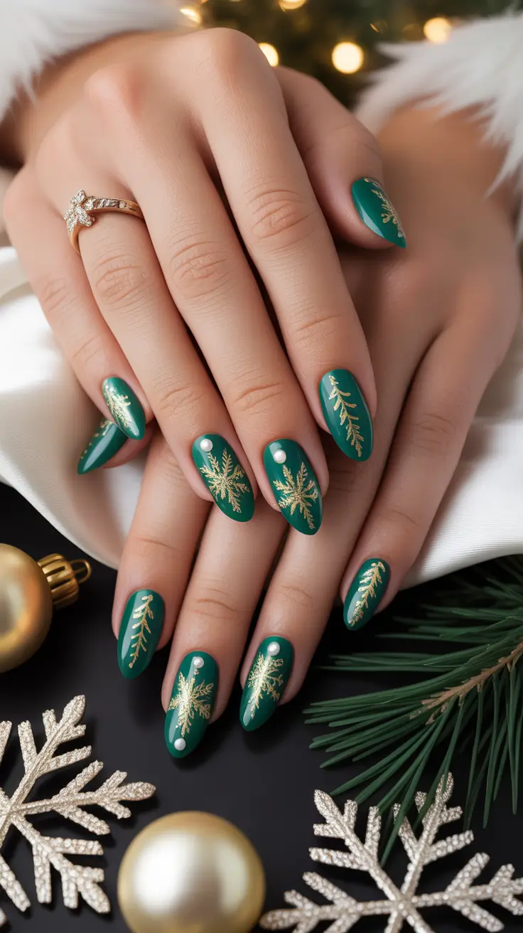 23 Green Christmas Nails Ideas 2025 to Inspire Your Festive Manicure Look