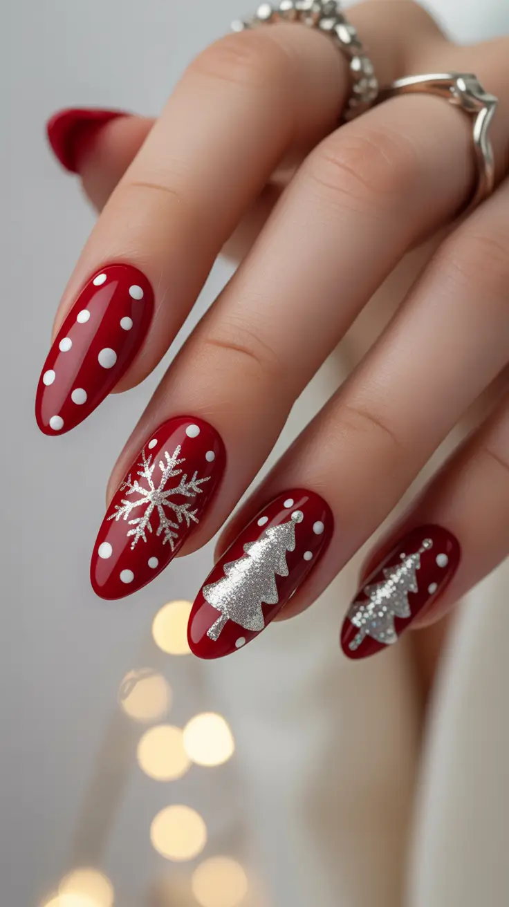 23 Easy Christmas Nails Ideas 2025 to Spark Holiday Magic at Your Fingertips