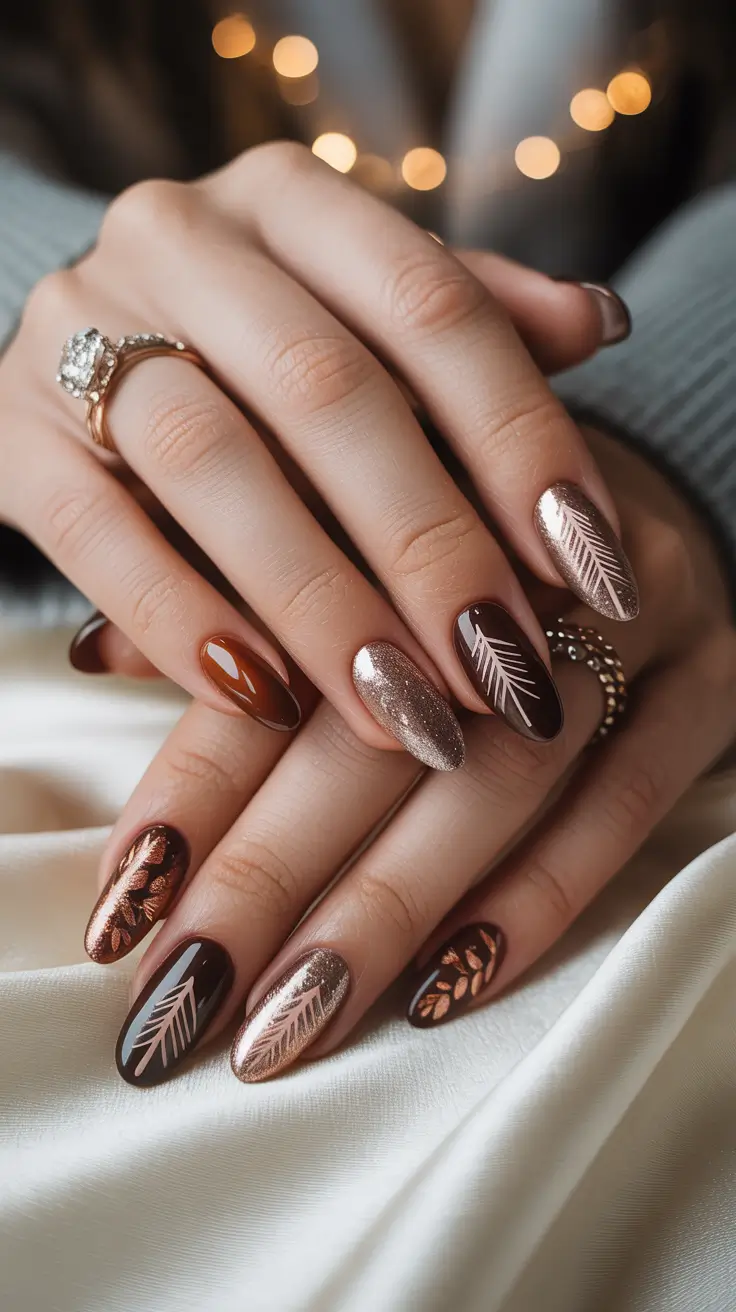 25 Winter Nails Almond Design and Color Ideas 2025–2026 That Feel Like Cozy Luxury