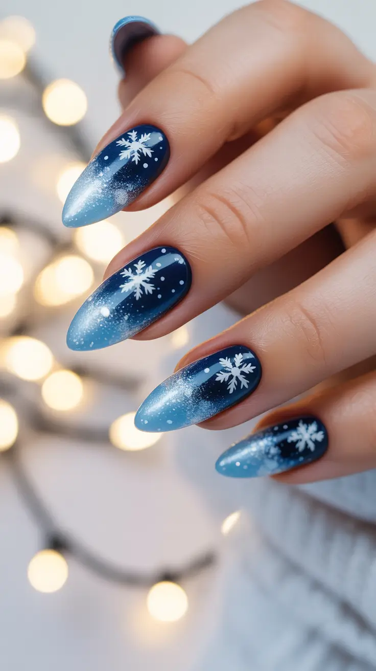 23 Blue Christmas Nails Ideas 2025 That Will Make Your Holiday Look Sparkle