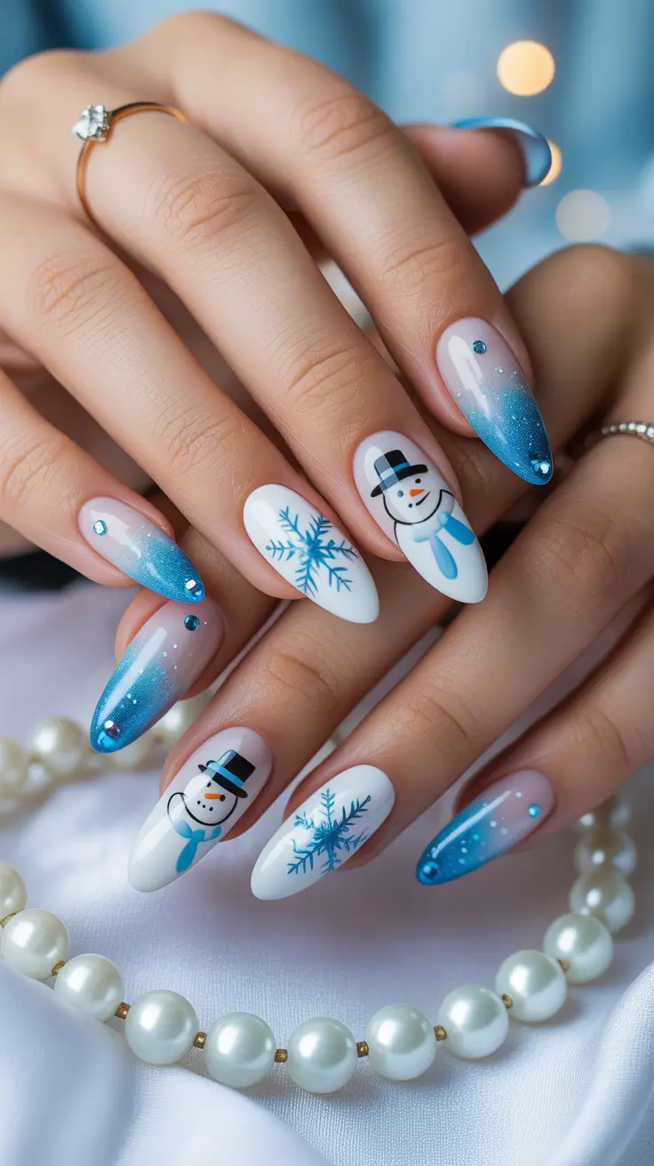 25 White Christmas Nails Ideas 2025: Elegant Winter Nail Designs to Shine This Holiday Season