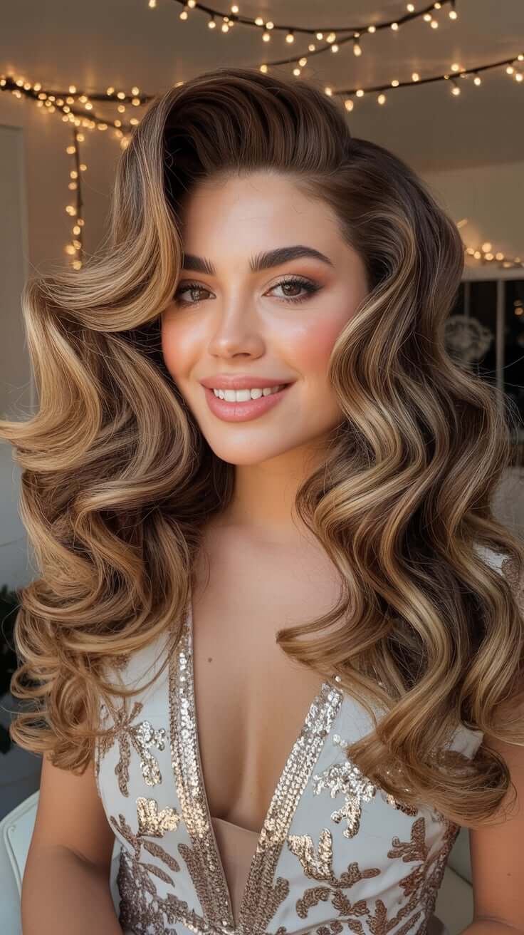 22 Christmas Party Hairstyles Ideas 2025 That Will Make You Shine All Night