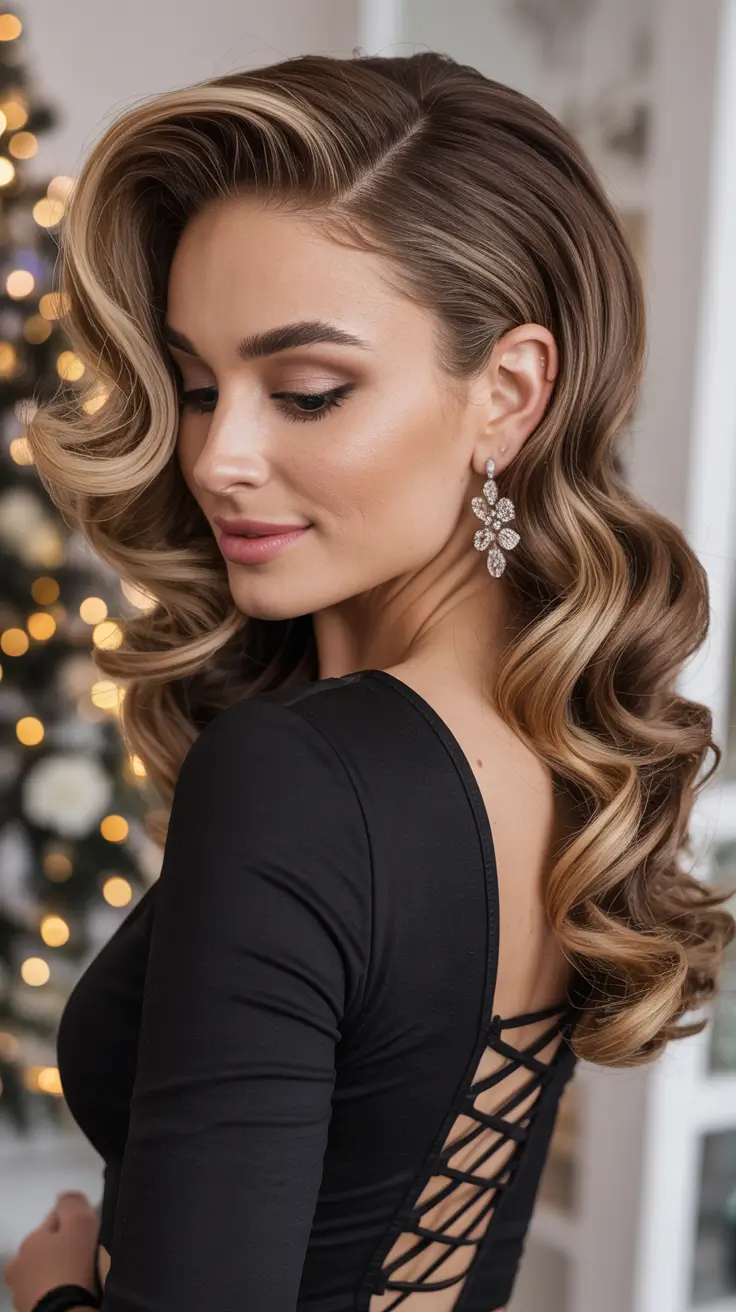 22 Christmas Party Hairstyles Ideas 2025 That Will Make You Shine All Night