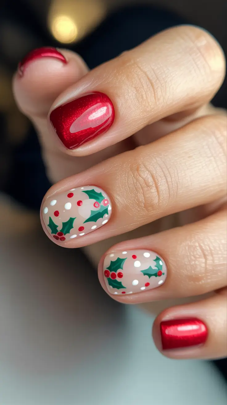 24 Simple Christmas Nails Ideas 2025 to Inspire Your Festive Manicure