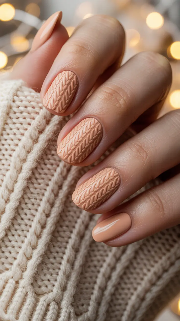 24 Winter Sweater Nails 2025–2026: Cozy Textured Manicure Ideas for the Cold Season